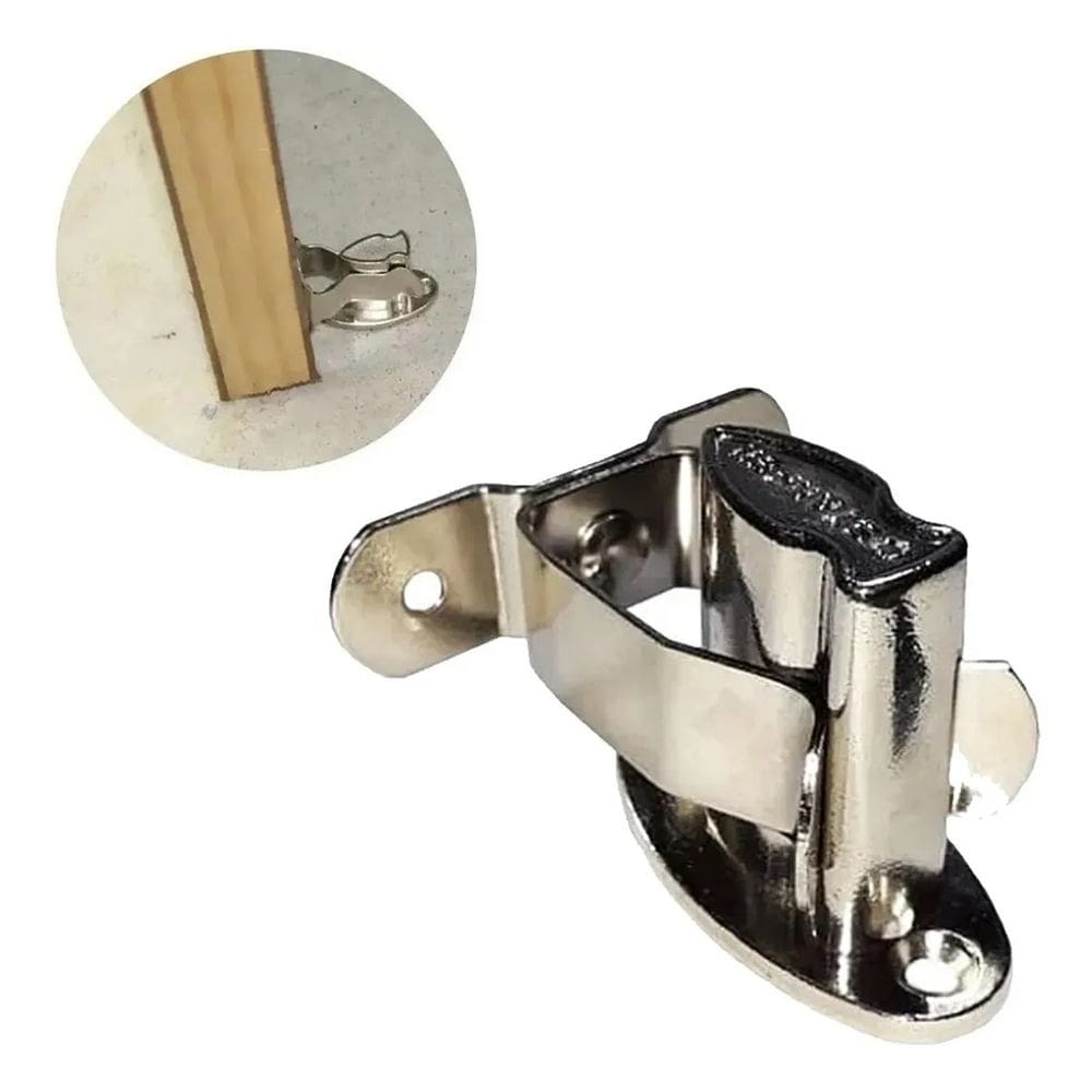 Kit 7 Fixadores de Porta para Chão Piso Prendedor Segurador Trava e Suporte para Porta de Madeira ou Vidro