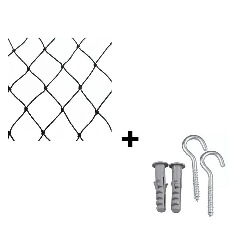 Rede Tela Proteção Crianças Gatos Para Janelas 1,20M X 1,20M