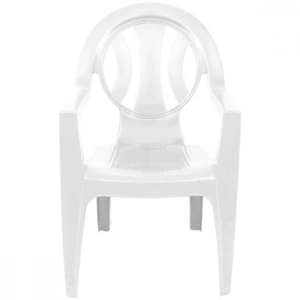 Cadeira Plástica Bistrô Arcos Branca Caixaplast Branco