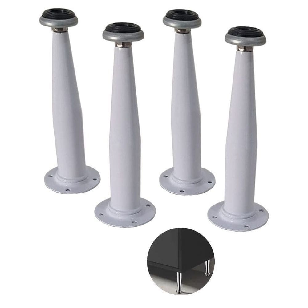 Pé Regulável Cônico Branco 12cm 4 Unidades Archi