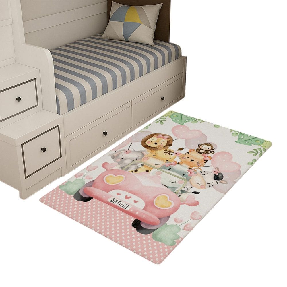 Tapete Infantil Estampado 1,00 X65 Decorativo Antiderrapante