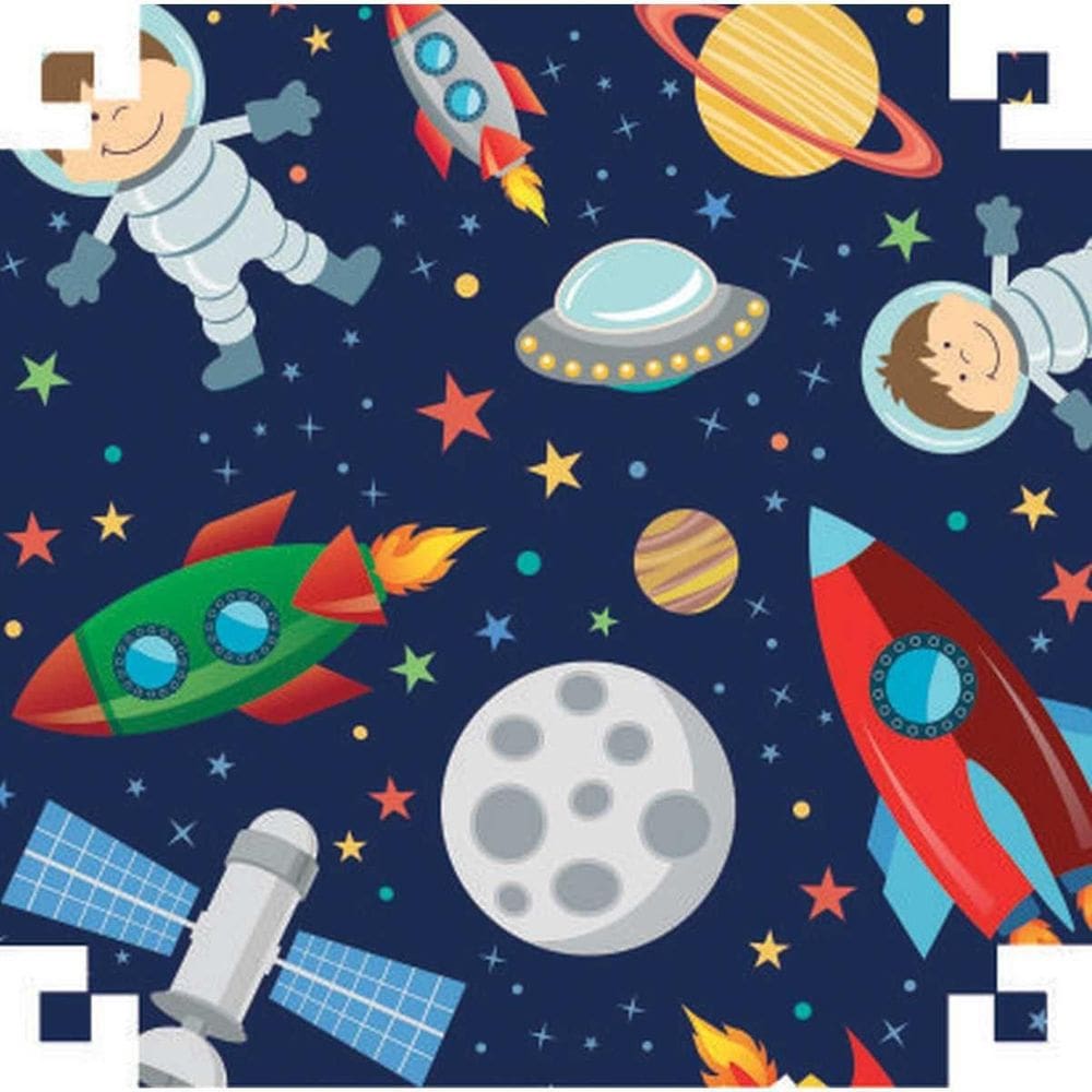Papel Presente Bobina Couche 60Cm.Mod.621 Astronauta