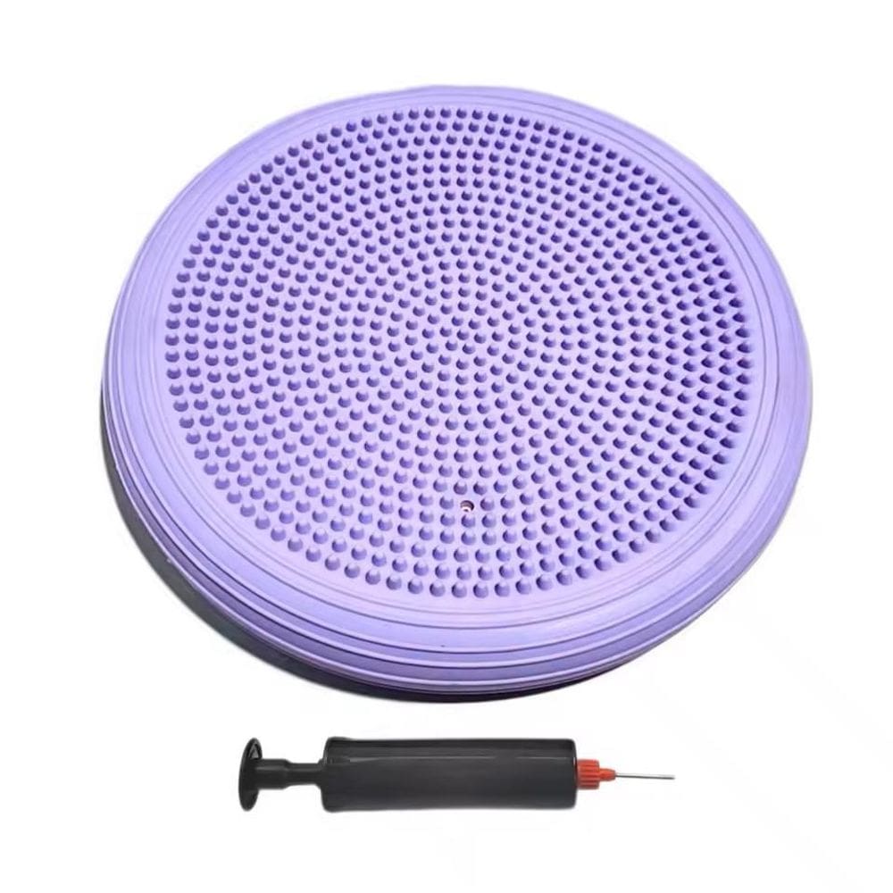 Disco Equilíbrio Inflável Yoga Pilates 34Cm Bomba - Roxo