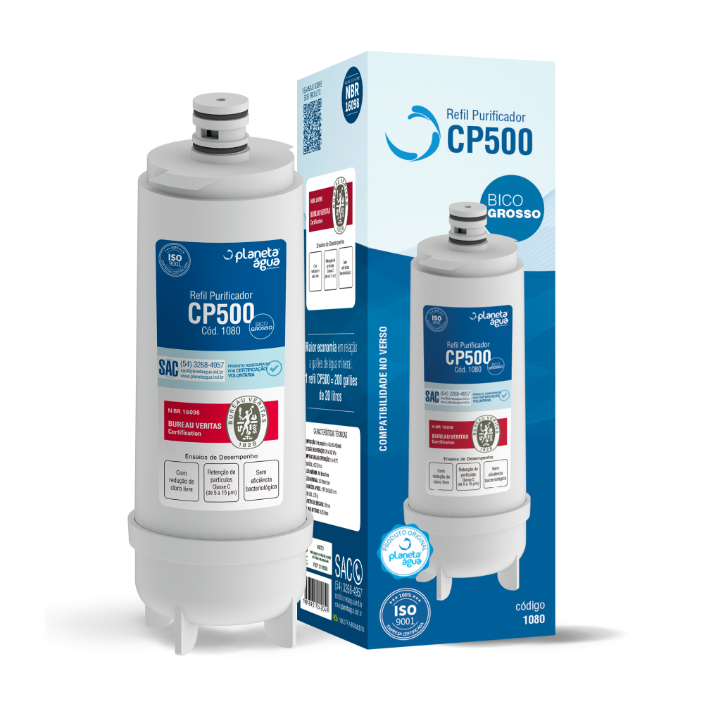 Refil Filtro CP 500  Masterfrio Rótulo Azul