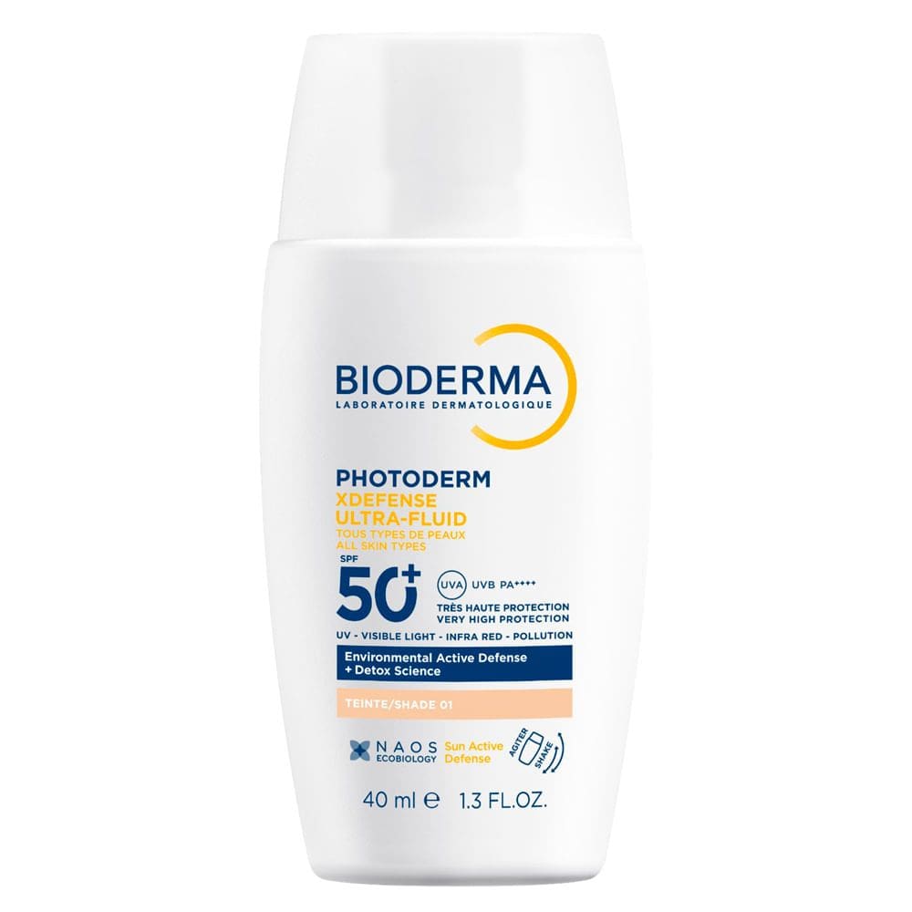 Protetor Solar Bioderma Photoderm XDefense Ultra Fluid FPS 50+ Cor 01 40ml