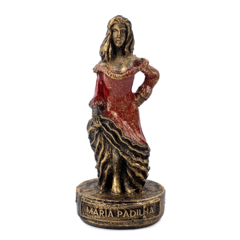 Escultura Maria Padilha Vermelha Vintage Em Resina 10 Cm