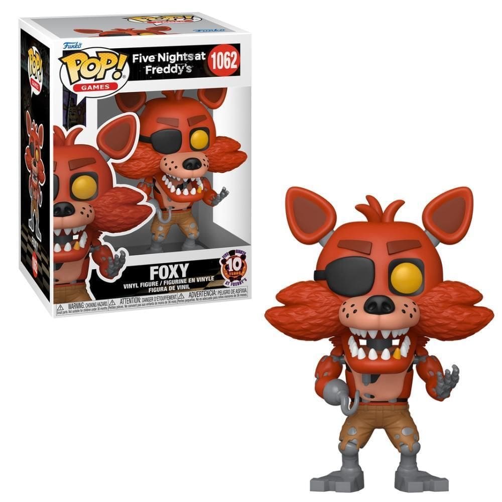Boneco Funko Pop Five Nights At Freddys 10 Anos - Foxy
