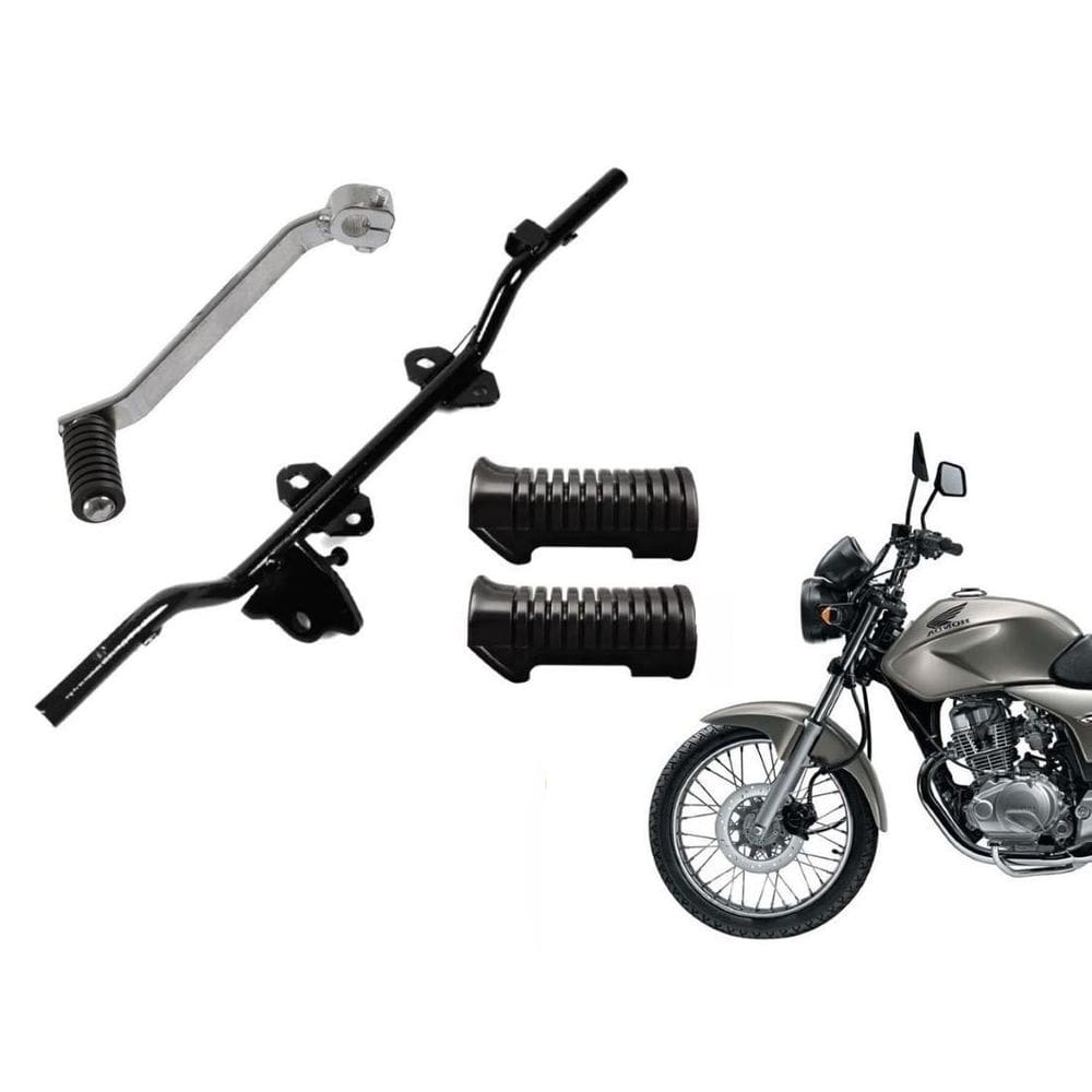 Estribo Borrachas + Pedal De Cambio Cg Titan Fan Cargo 150