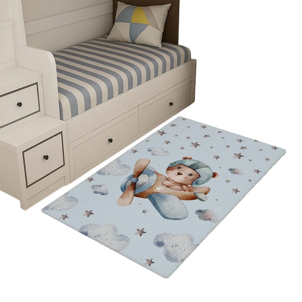 Tapete Infantil Estampado 1,00 X65 Decorativo Antiderrapante