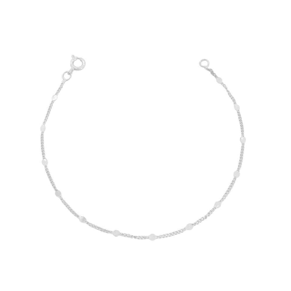 Pulseira Chapinha Banhada a Prata