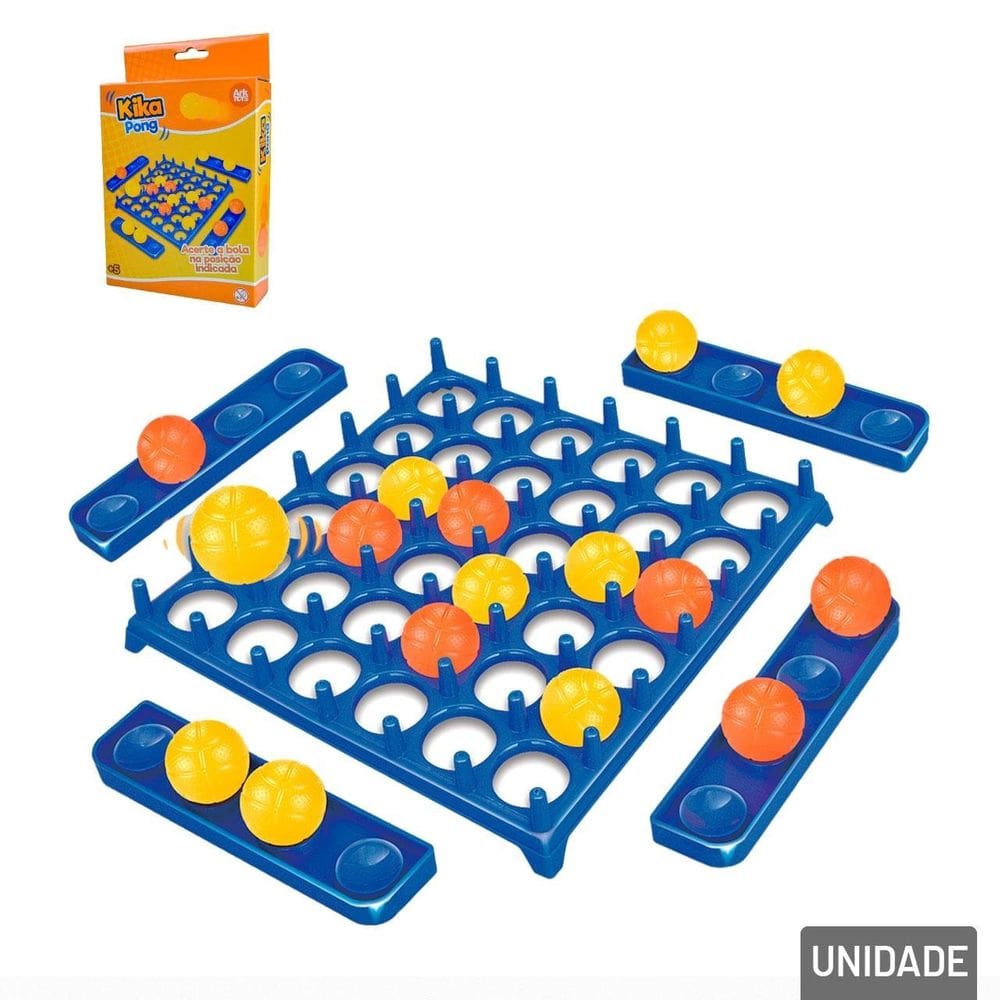 Jogo Kika Pong 30 Peças - Tudo em Caixa