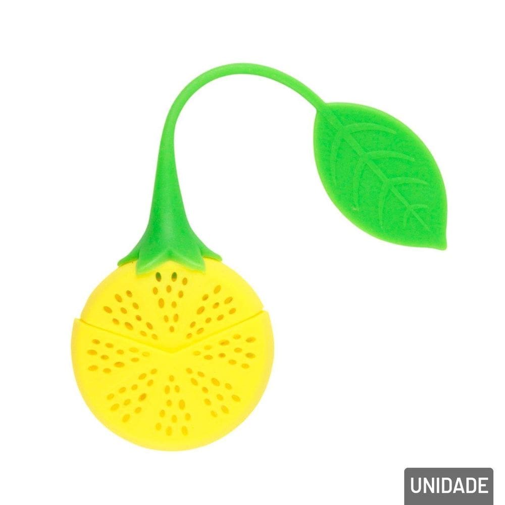 Infusor de Chá Silicone 5cm Laranja - Tudo em Caixa