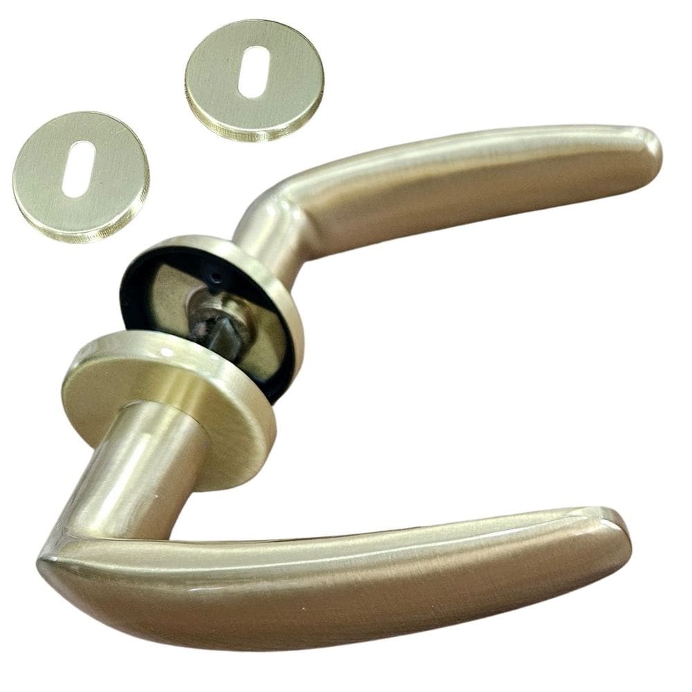 Conjunto Fechadura 515 Latão ST2-Evo 55 Roseta 307 La Fonte