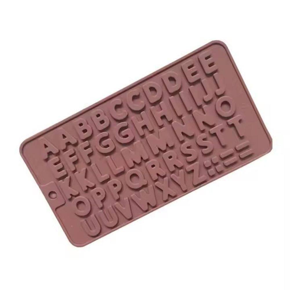 Molde Silicone Chocolate Letras Alfabeto Fondant Biscuit