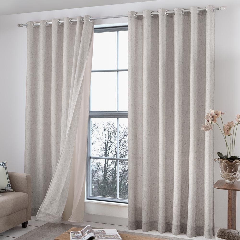 Cortina Voil E Forro Allure Castor Adomes 300X260Cm