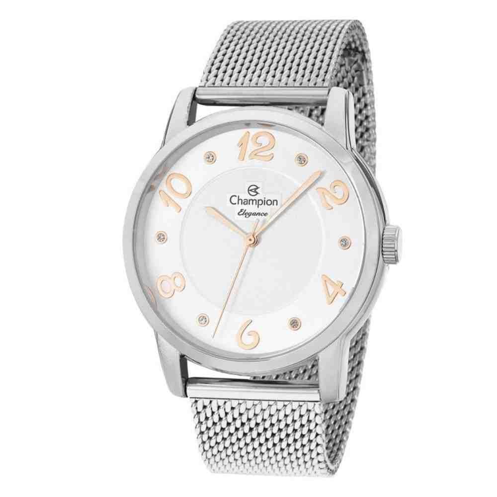 Relógio Prata Feminino Champion Cn26117Q