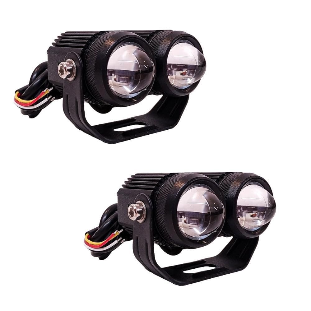 Farol Auxiliar De Led Para Moto Com Estrobo Dc12V 20W