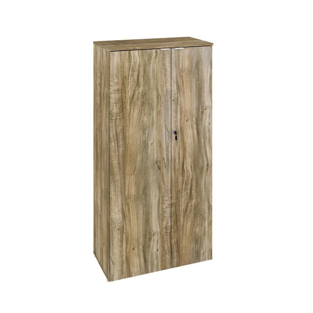 Armário Alto Fechado Com 02 Portas 161,5x80x42cm Wlaf80 Carvalho - Branco