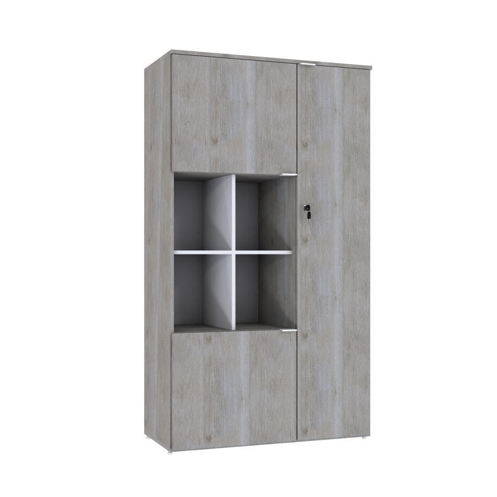 Armário Alto Com nicho E 03 Portas 161,5x90x42cm Wlan90 Snow - Branco