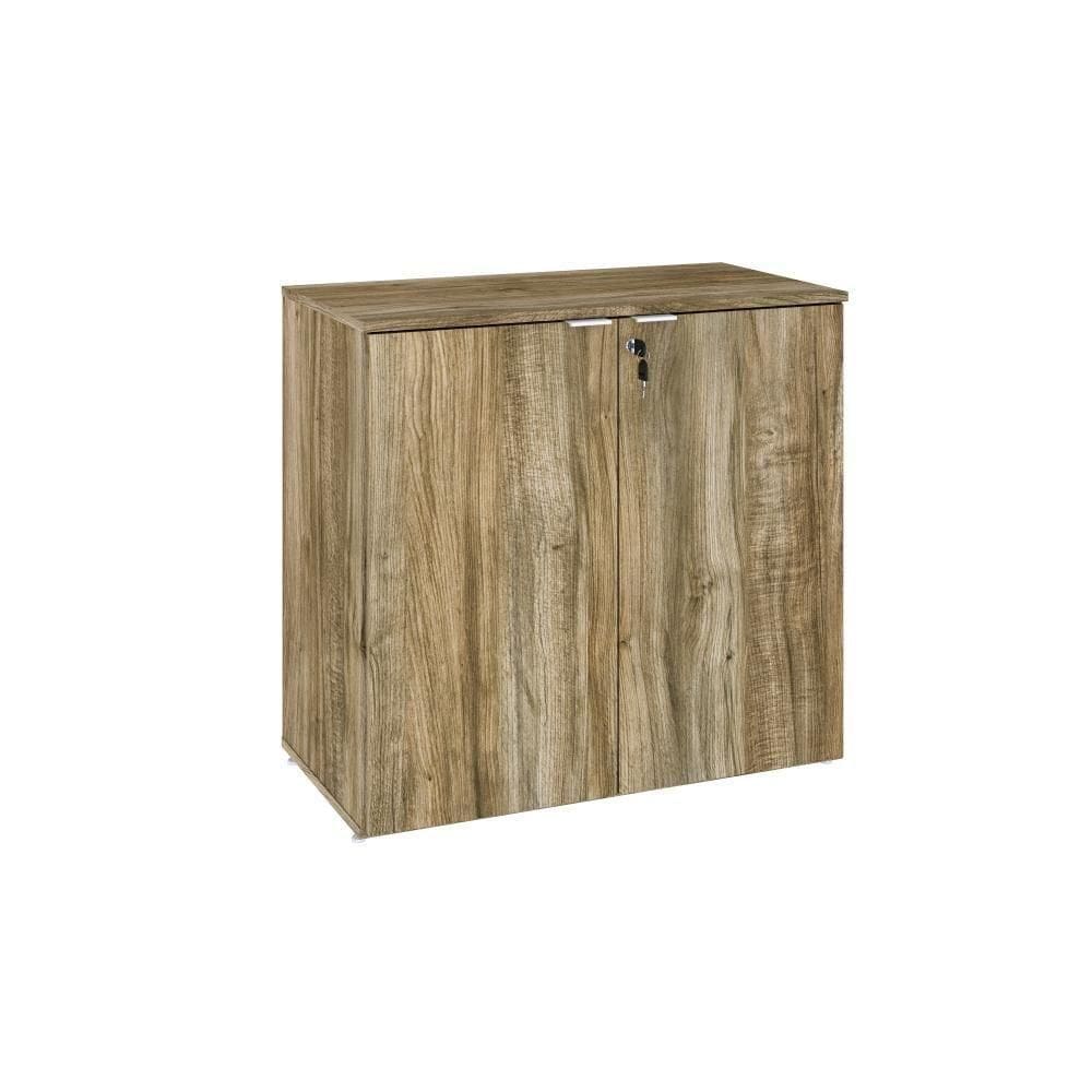Armário Baixo Com 02 Portas 75x80x42cm Wlab80 Carvalho Branco