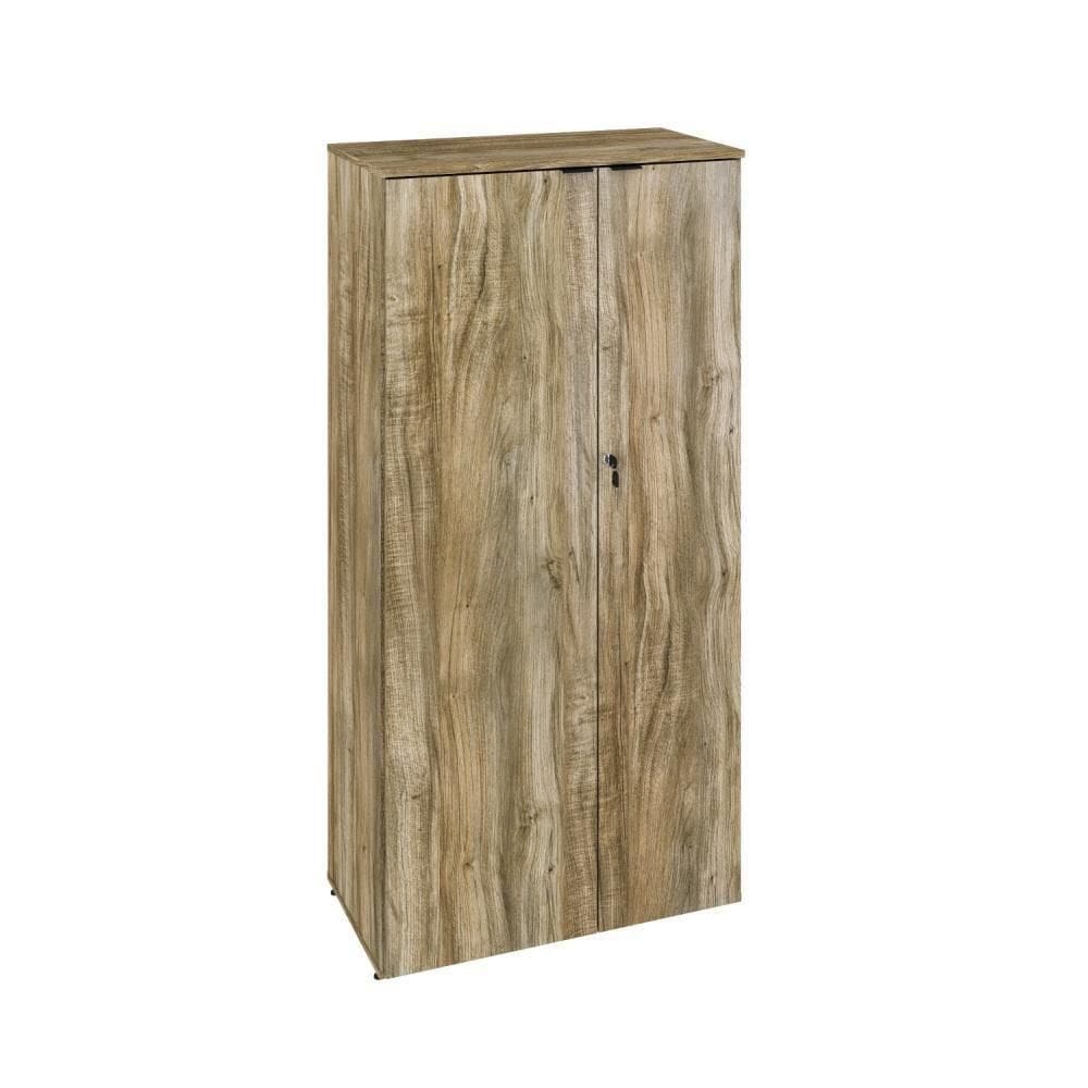 Armário Alto Fechado Com 02 Portas 161,5x80x42cm Wlaf80 Carvalho - Preto