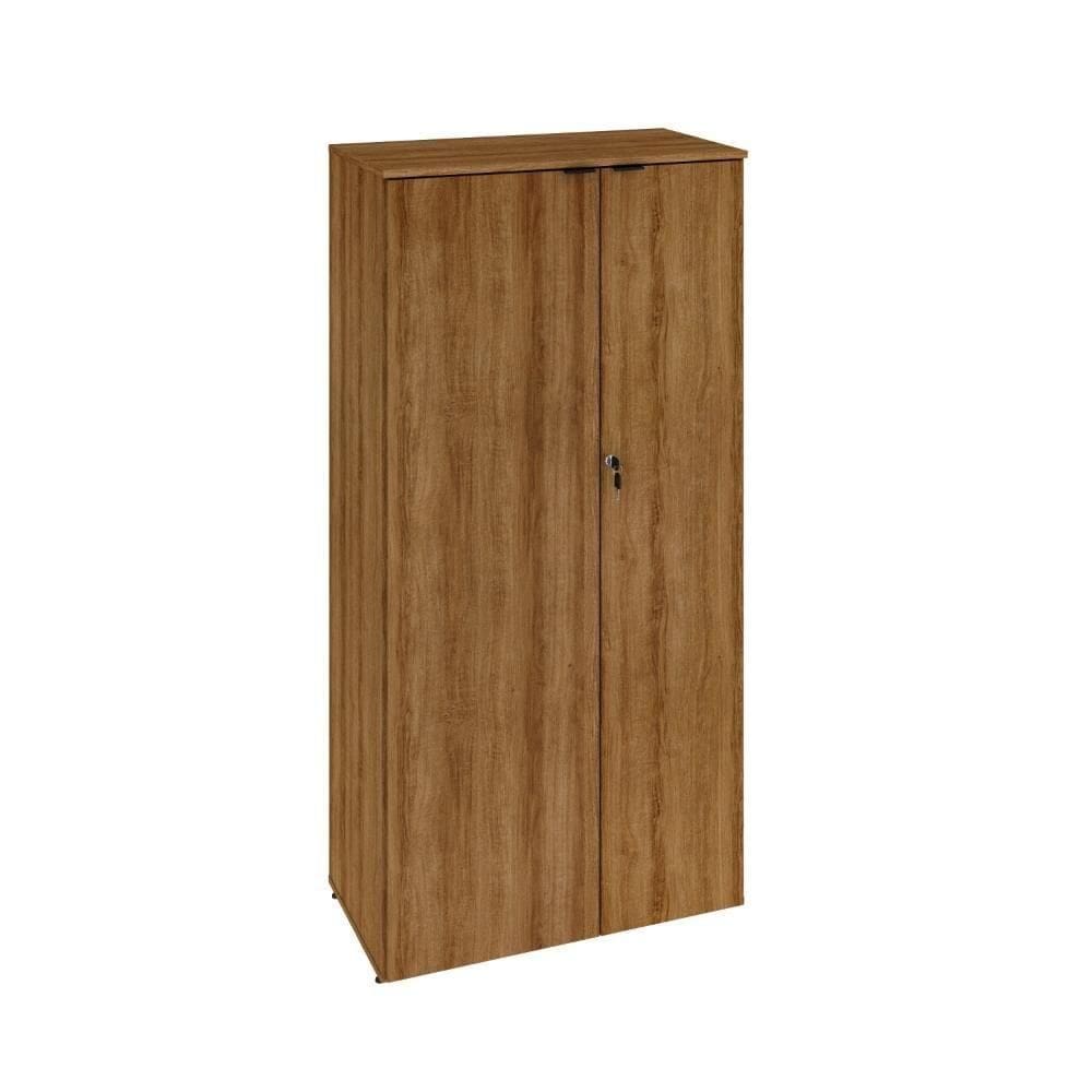 Armário Alto Fechado Com 02 Portas 161,5x80x42cm Wlaf80 Lâmina Mel - Preto