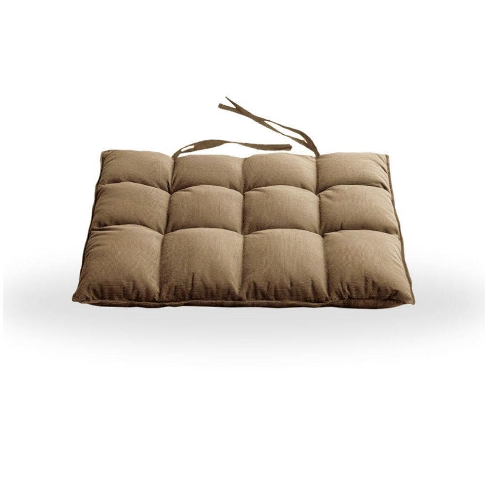 Assentos De Cadeira Futon 40x40 Em Sued Liso - Shop Bege