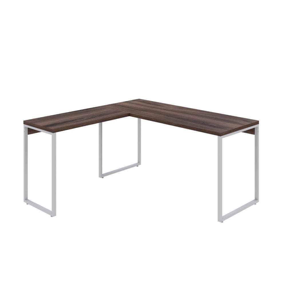 Mesa Em L Kuadra Diretor 150x150x75cm Nogal - Nogal -