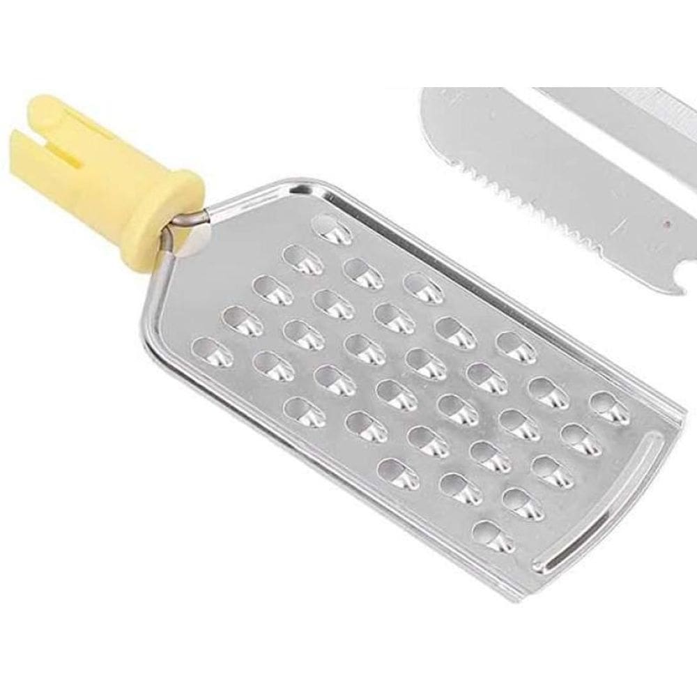 Conjunto Utensilios Cozinha 4 Em 1 Ralador Faca Batedeira