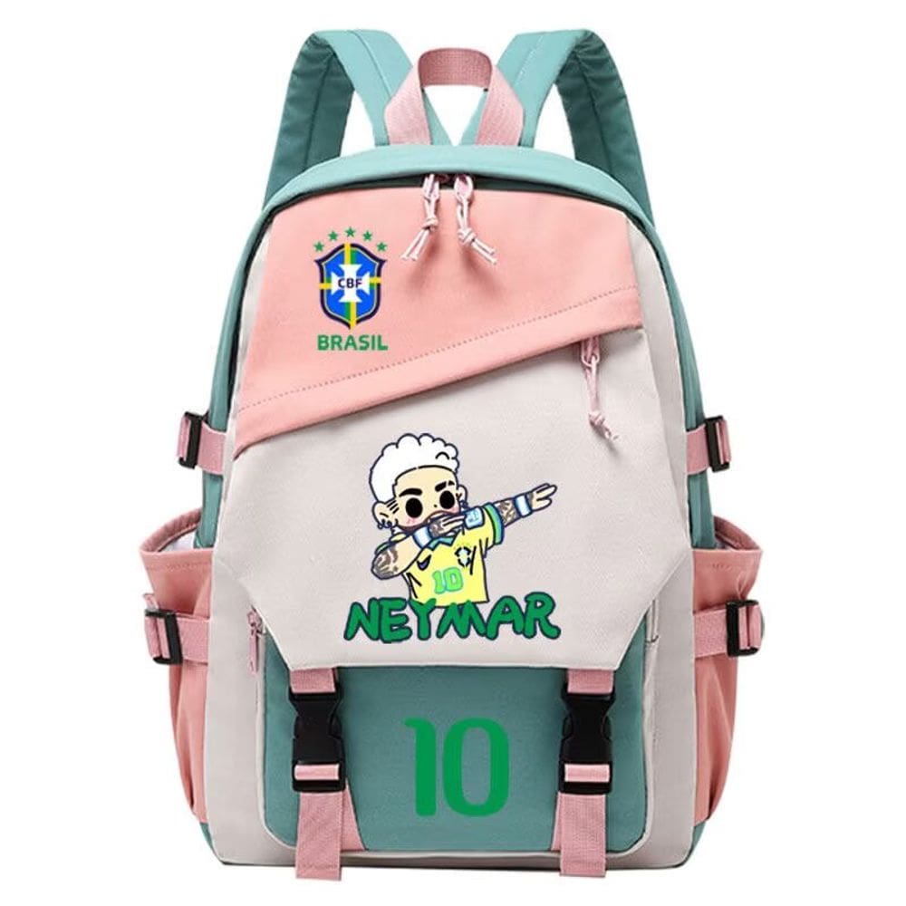 Mochila Sanmu Causal Style com estampa digital Football Neymar