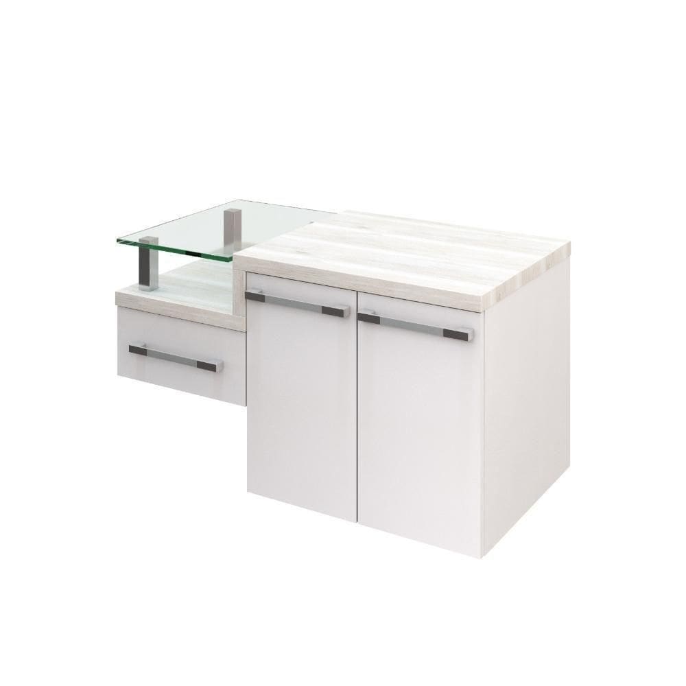 Gabinete Armario Para Banheiro Legno 830 (somente Balcao) Branco Chess C-snow