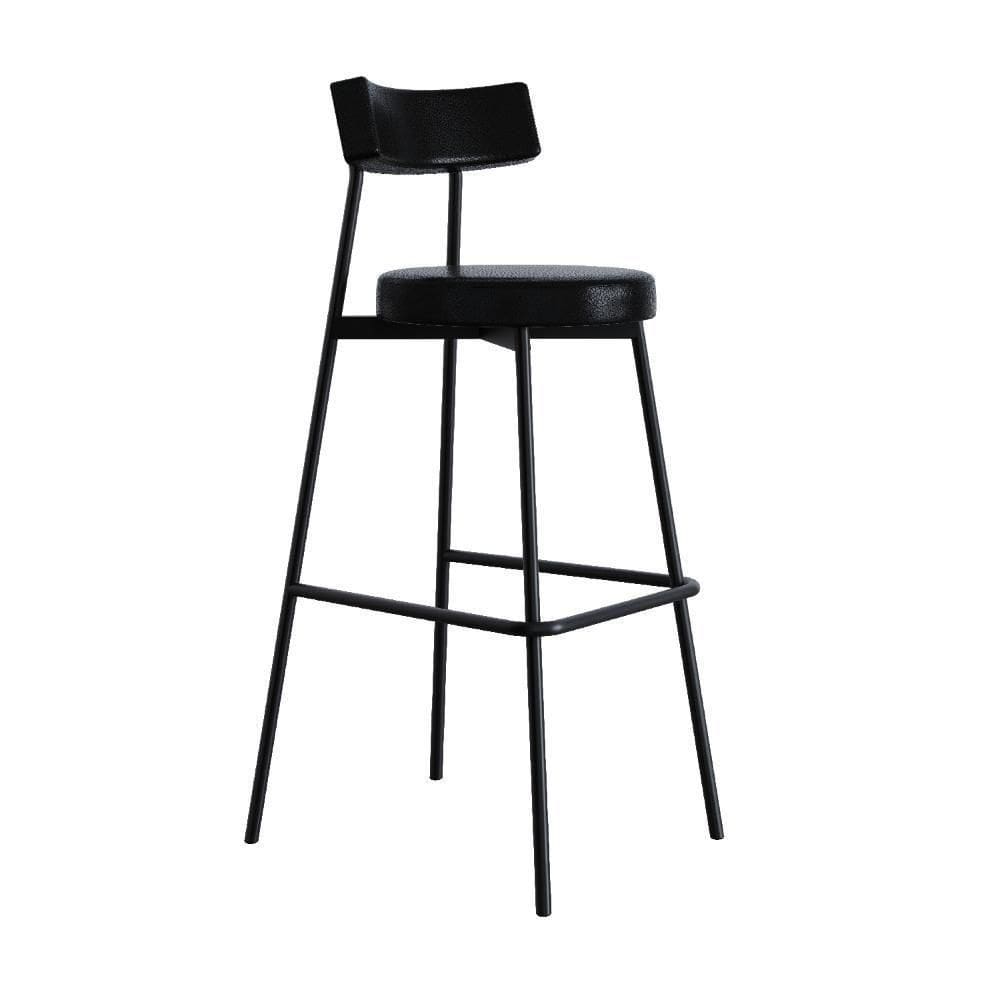 Banqueta Alta Stout Ae: 100 / Aa: 75cm Bqst7510 Courino Preto Courino Preto