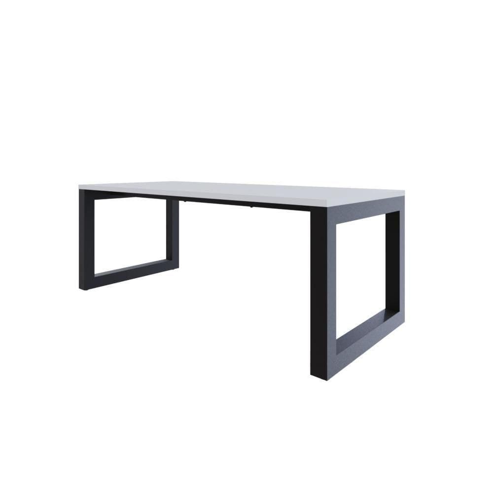 Mesa De Jantar Bronx 200x90x77cm Brmj9200 Branco Tx - Branco Tx/