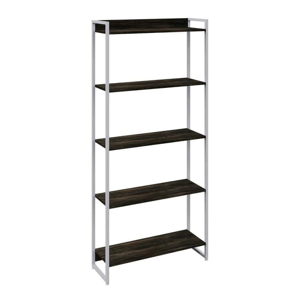 Estante Dynamica 80x30x187cm C/05 Prateleiras Preto ônix / Preto ônix /