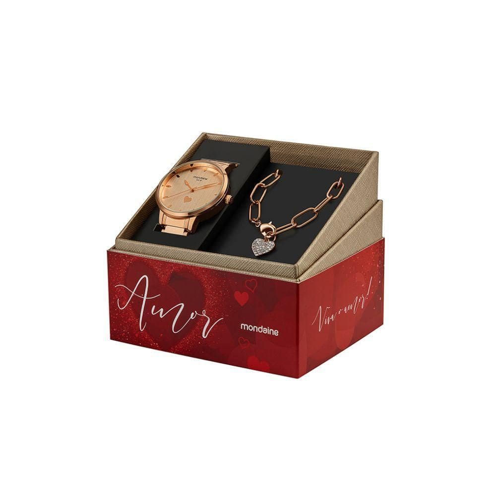 Kit Relógio Feminino Mondaine 32399Lpmkre3K1