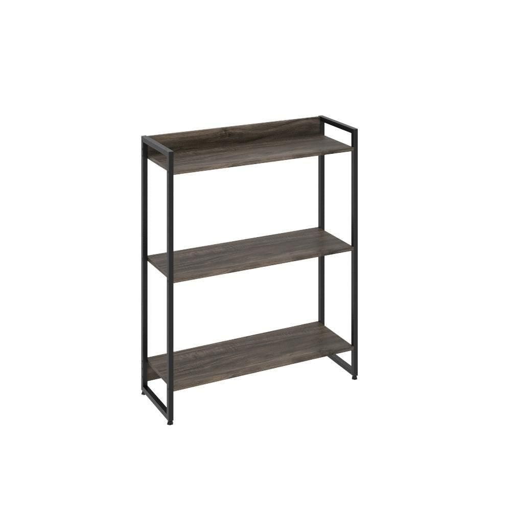 Estante Dynamica 80x30x104cm C/03 Prateleiras Carvalho Dark / Carvalho Dark /