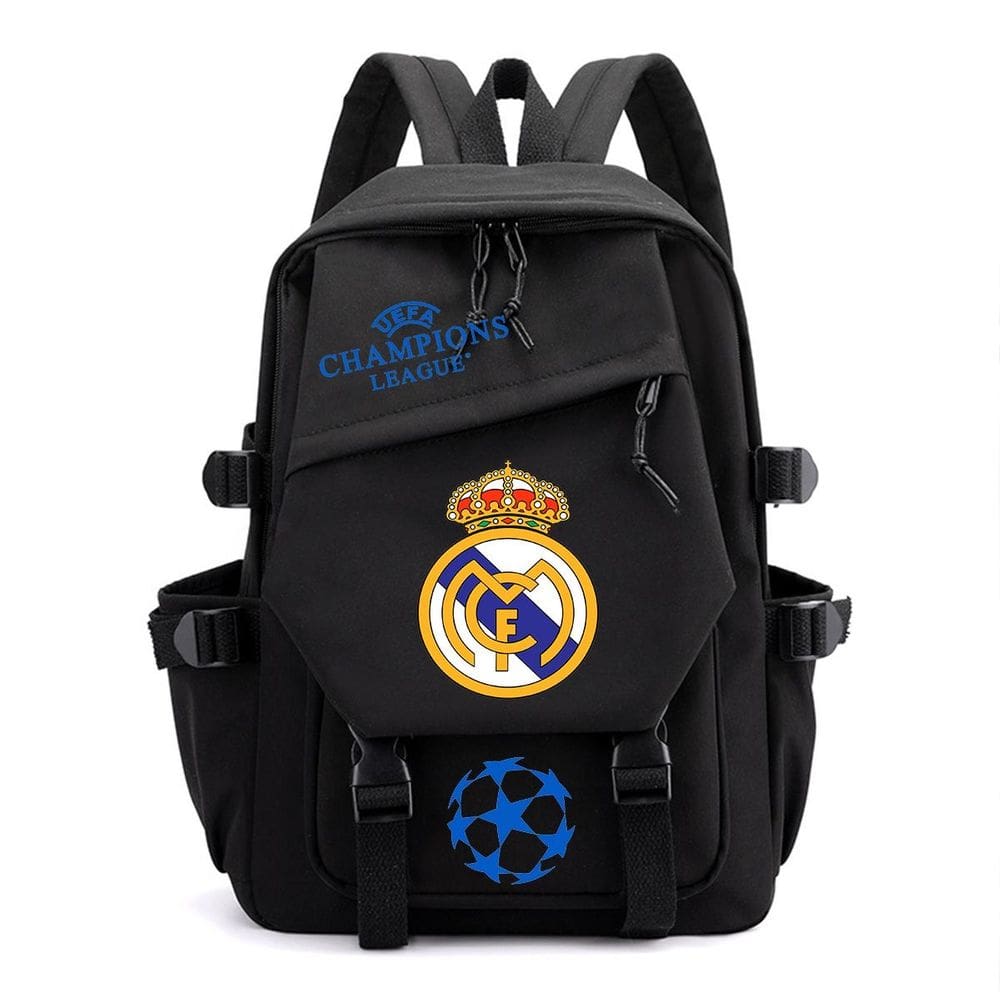 Mochila Sanmu Causal com impressão digital Real Madrid Football Club