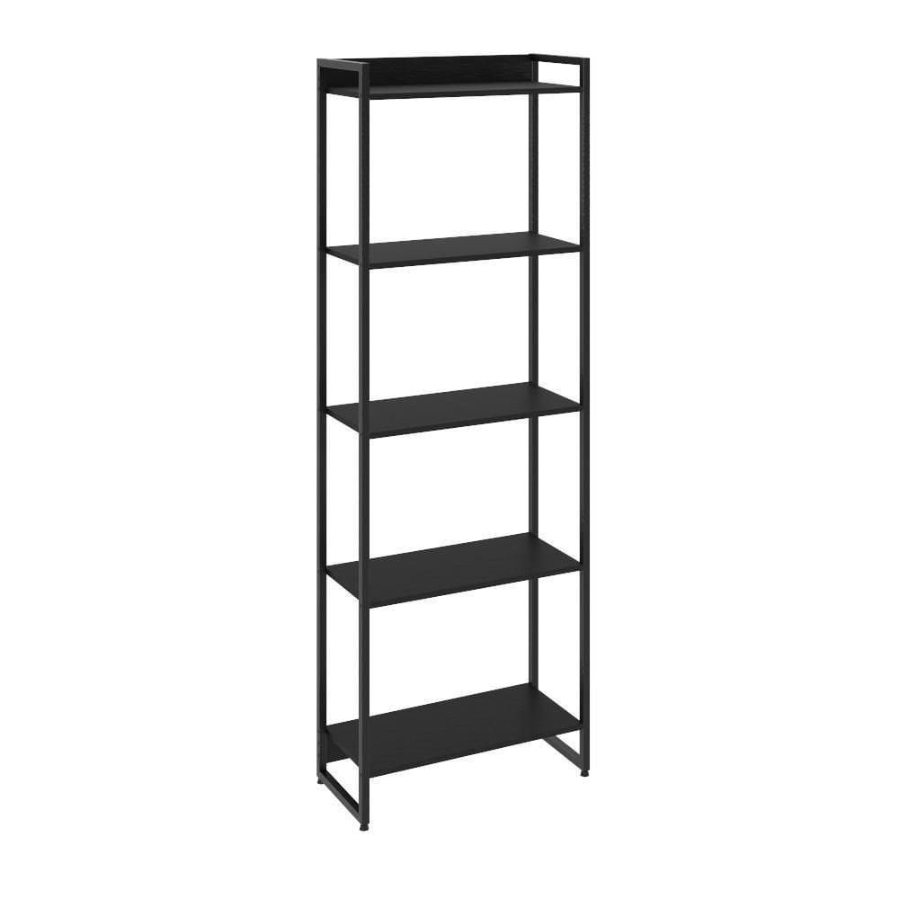 Estante Dynamica 60x30x187cm C/05 Prateleiras Preto ônix / Preto ônix /