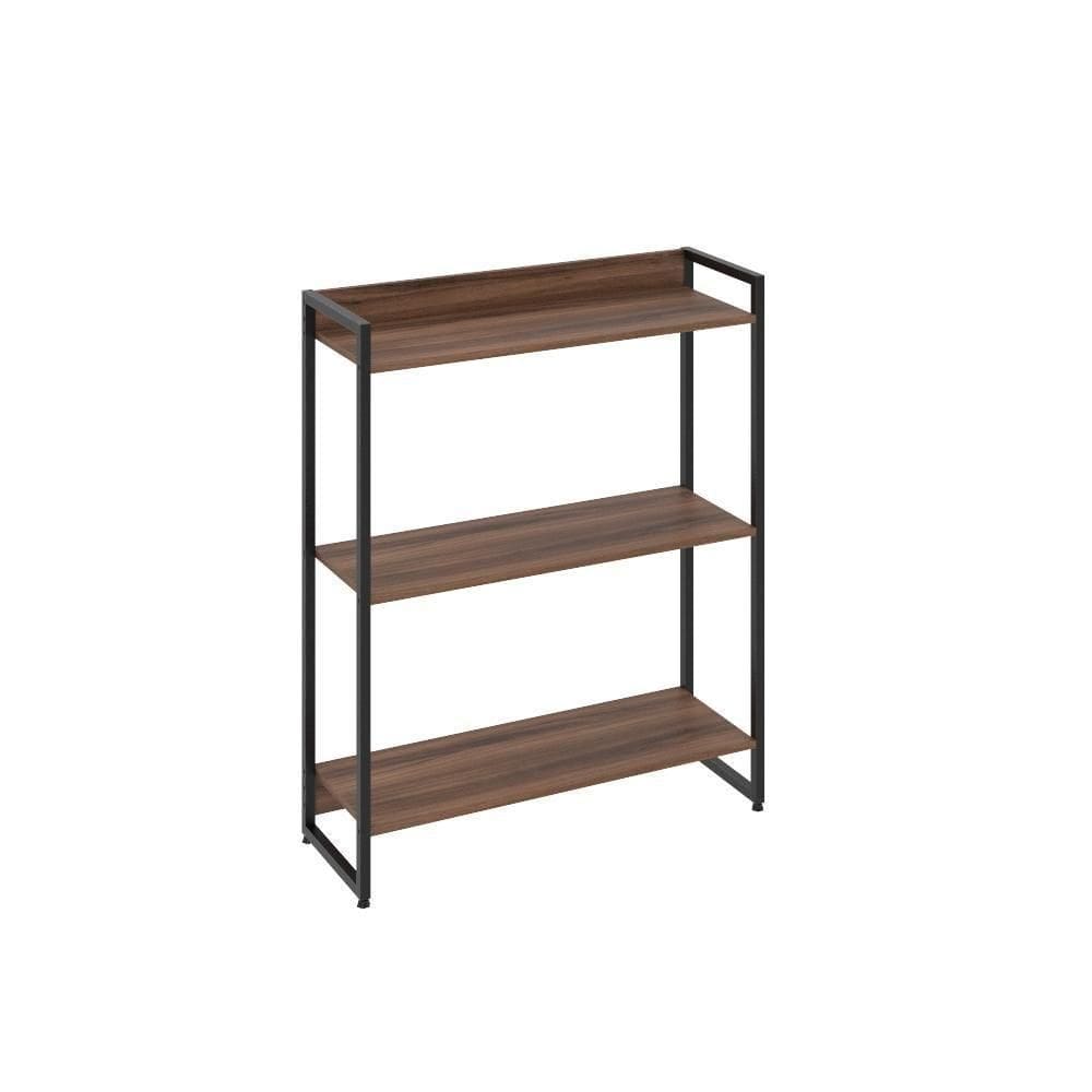 Estante Dynamica 80x30x104cm C/03 Prateleiras Nogal / Nogal /
