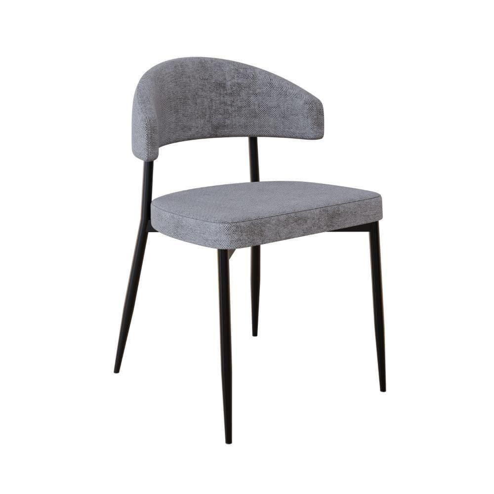 Cadeira Bless Fixa C/4 Pés 53 X 55 X 78cm. Lautrec Cinza Lautrec Cinza