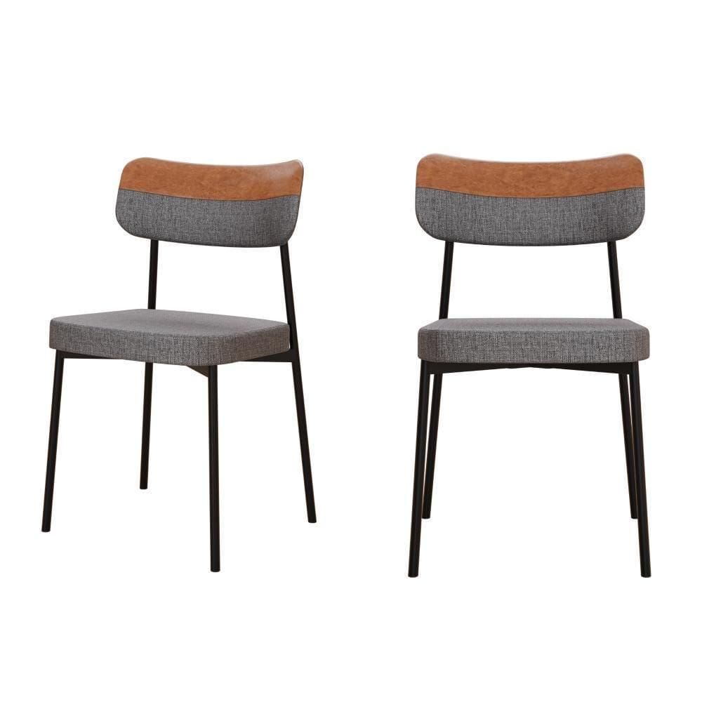 Cadeira Mynna Fixa C/4 Pes 525 X 470 X 790 Mm C/2 Un. Caramelo Caramelo