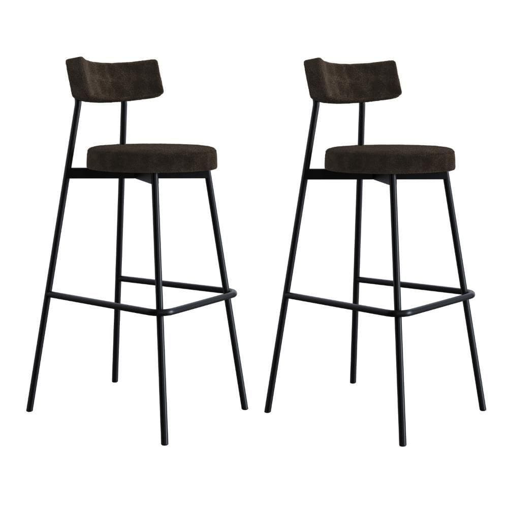 Banqueta Alta Stout Ae: 100 / Aa: 75cm C/02 Un. Boucle Marrom Castor Boucle Marrom Castor