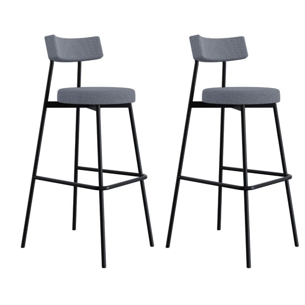 Banqueta Alta Stout Ae: 100 / Aa: 75cm C/02 Un. Etnico Prata Etnico Prata