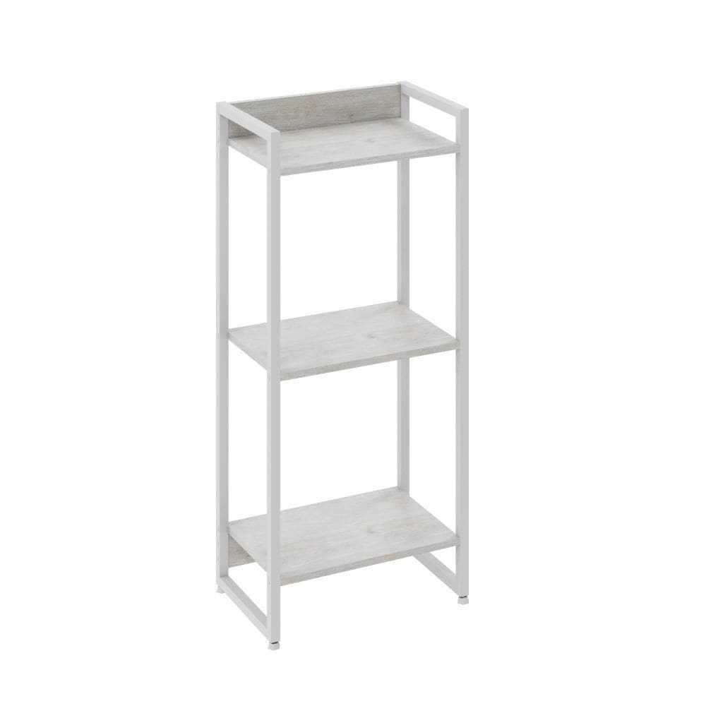 Estante Dynamica 45x30x104cm C/03 Prateleiras Snow / Snow /