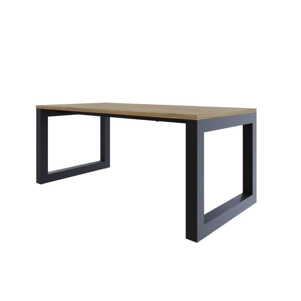 Mesa De Jantar Bronx 180x90x77cm Brmj9180 Vermont Oak - Vermont Oak/