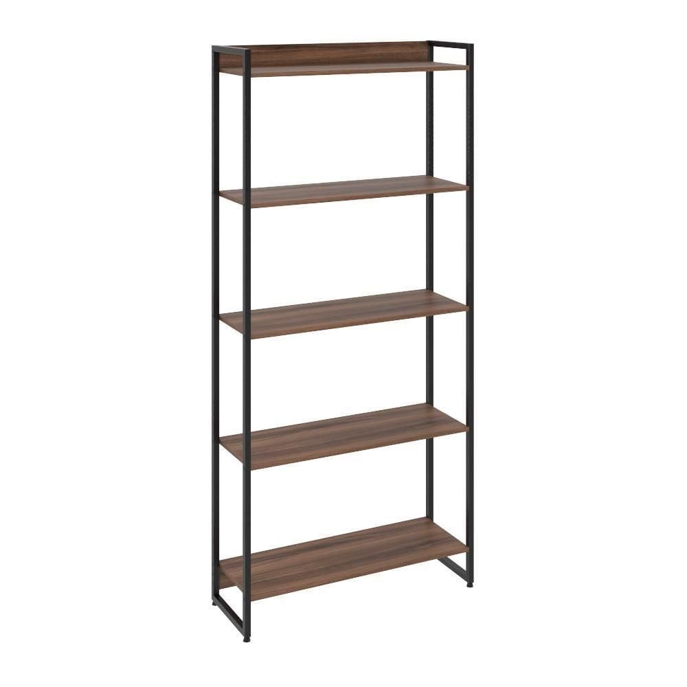 Estante Dynamica 80x30x187cm C/05 Prateleiras Nogal / Nogal /