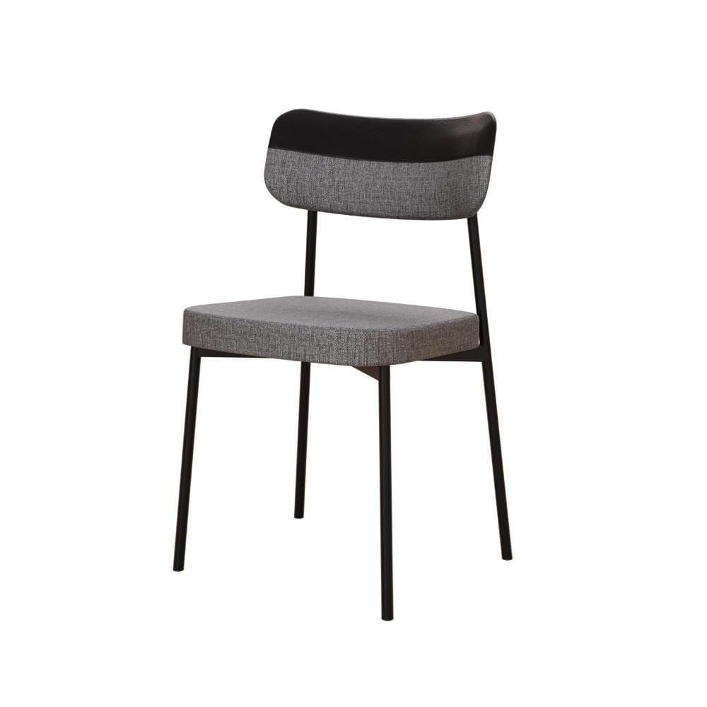 Cadeira Mynna Fixa C/4 Pes 525 X 470 X 790 Mm C/1 Un. Preto Crt Cinza/courino Preto