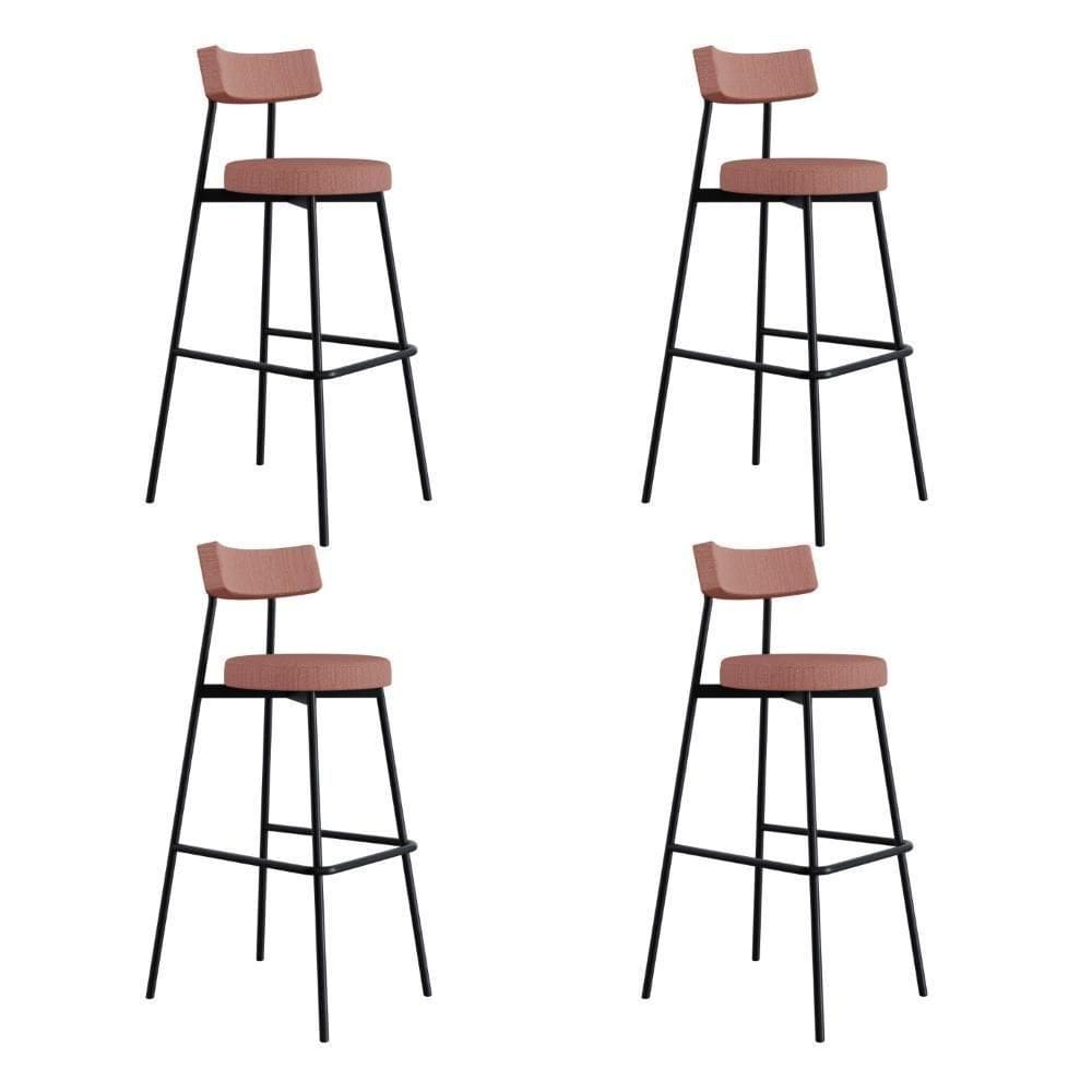 Banqueta Alta Stout Ae: 100 / Aa: 75cm C/04 Un. Rosa Linked Rosa Linked