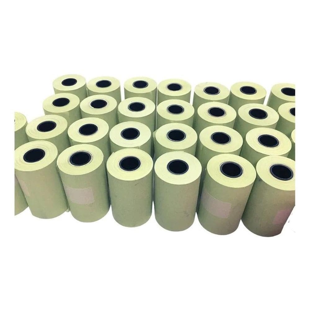 Bobina Térmica 58X15 Amarela 57/58Mm P/Cartão Crédito C/40