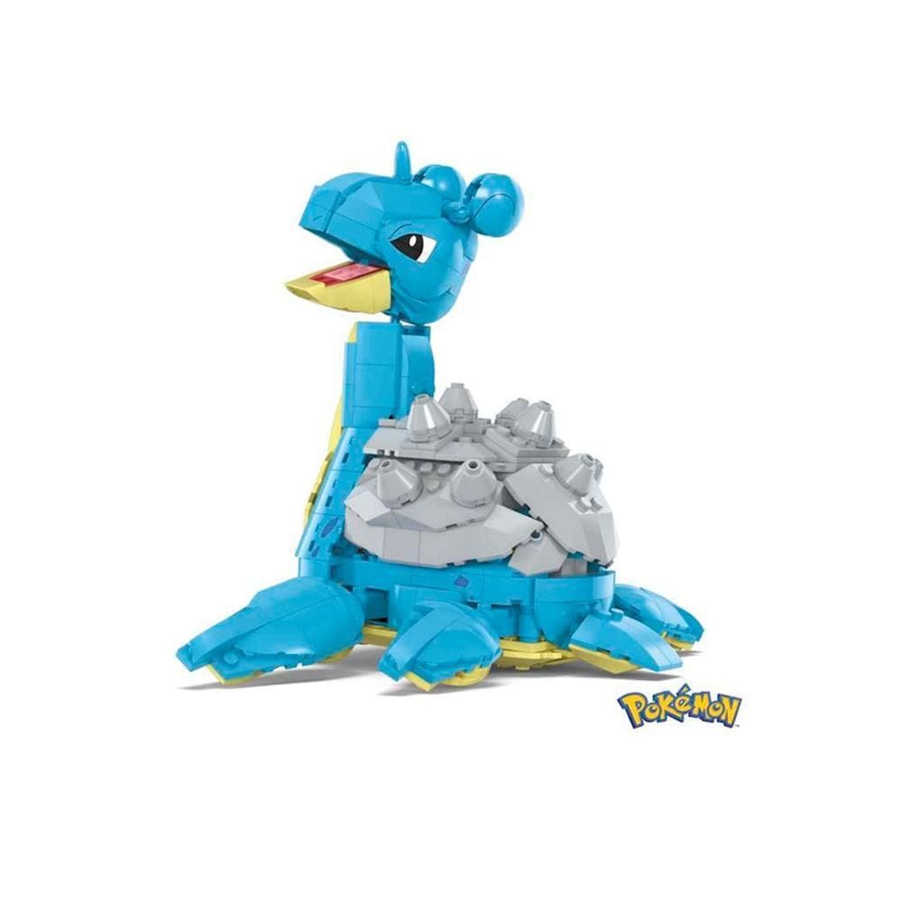 Pokemon Lapras Blocos Montar Mega Construx 527 Peças Mattel